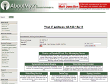 Tablet Screenshot of aboutmyip.com